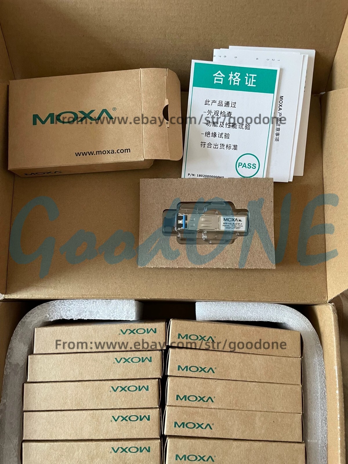 SFP-1GLXLC 1PC NEW Moxa Gigabit Ethernet SFP Module Original Quality Goods