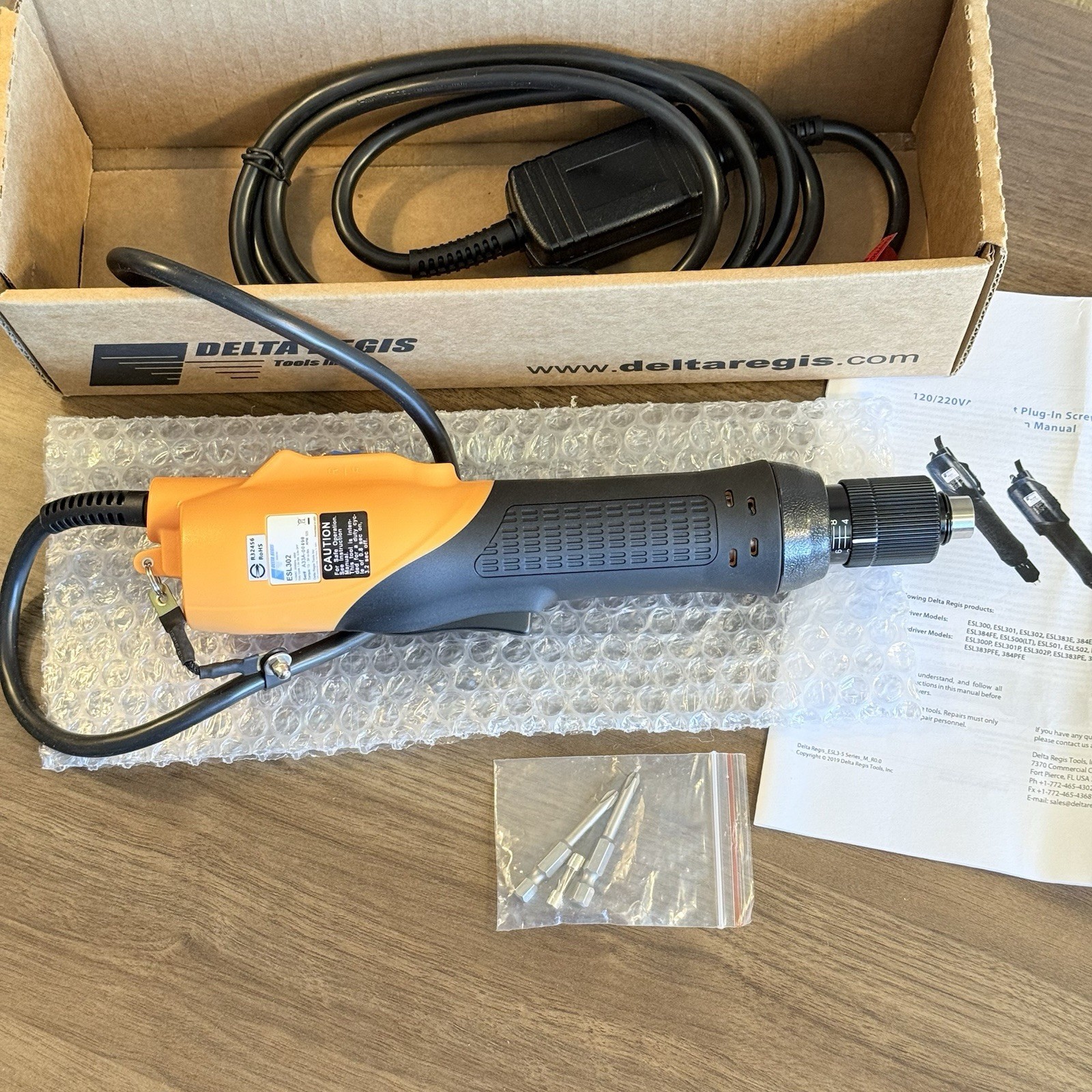 NEW Delta Regis ESL302 Electric Torque Screwdriver 13-39 in-lb