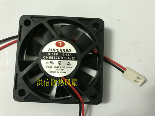 1 PCS SUPERRED Fan CH5012CBS-A(E) DC12V 0.12A 5010 5CM 2 Pin