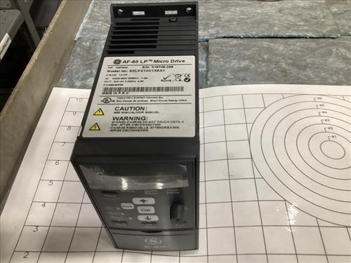 GENERAL ELECTRIC – 6KLP21001X9A1 – DRIVE AF60LP SERIES1HP, .75KW, 4.2A, 208/230V