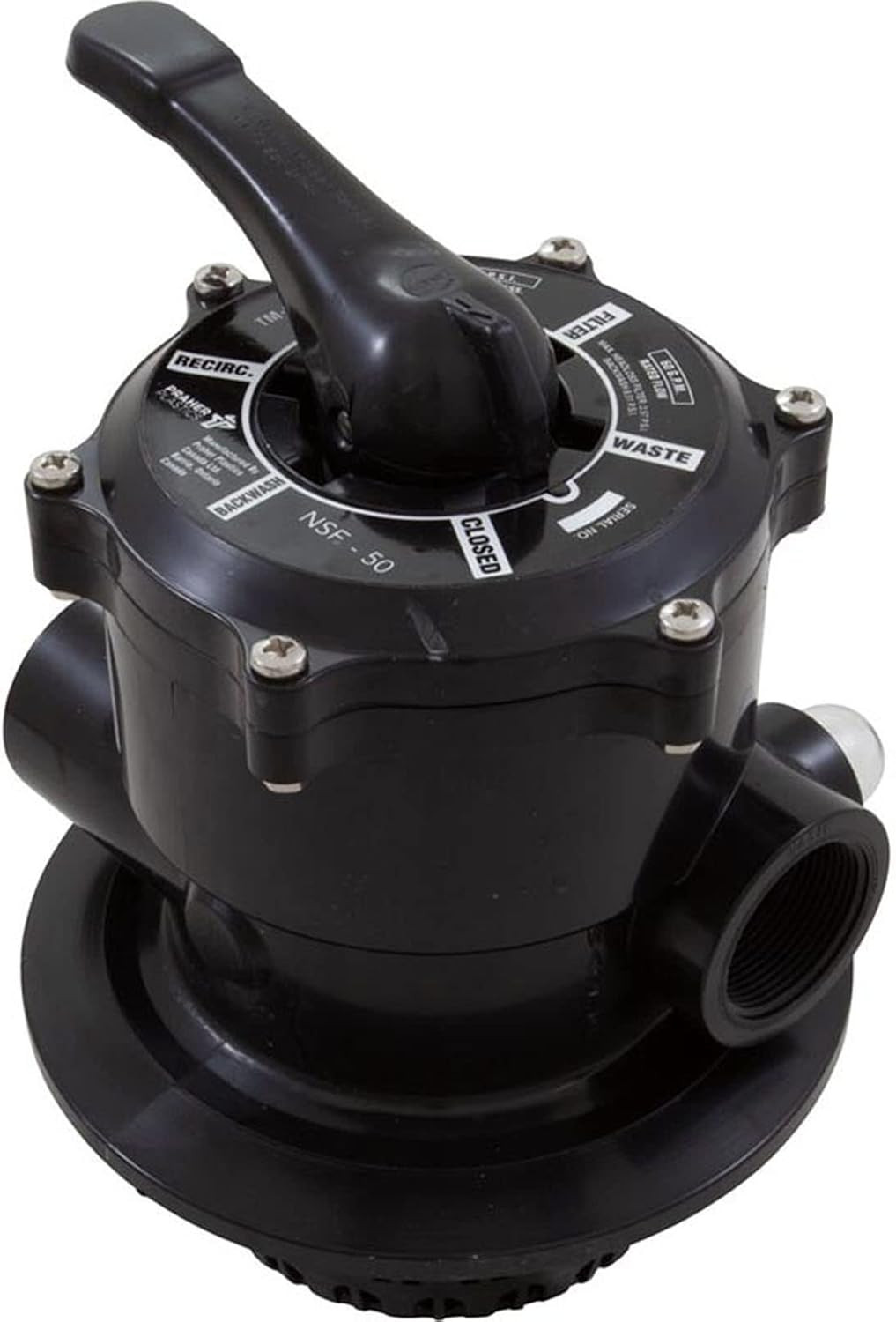 Praher TM-12-L 1.5 Top Mount Multiport Valve with 8.25 Clamp Flange