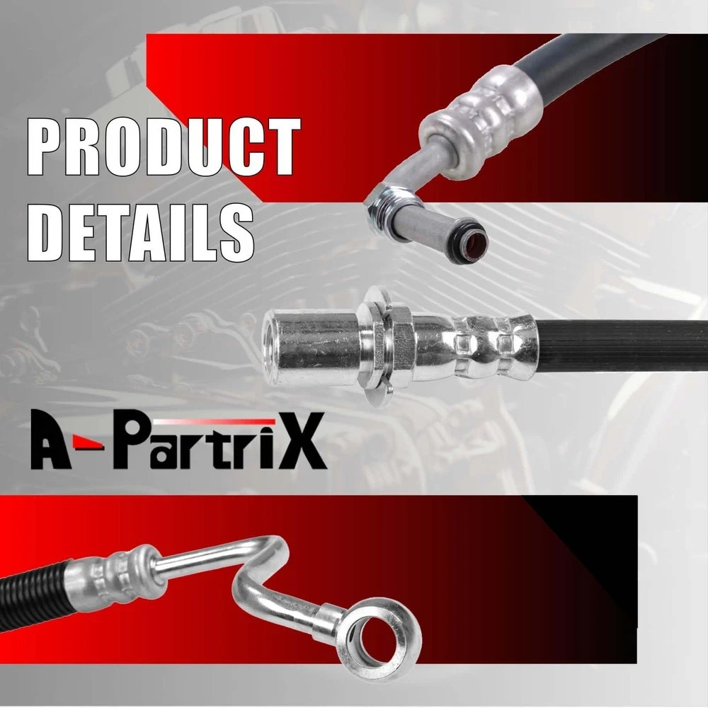 2PCS Front Brake Hose Front Brake Line Brake Hydraulic Hose Fits Ford F-100 1…