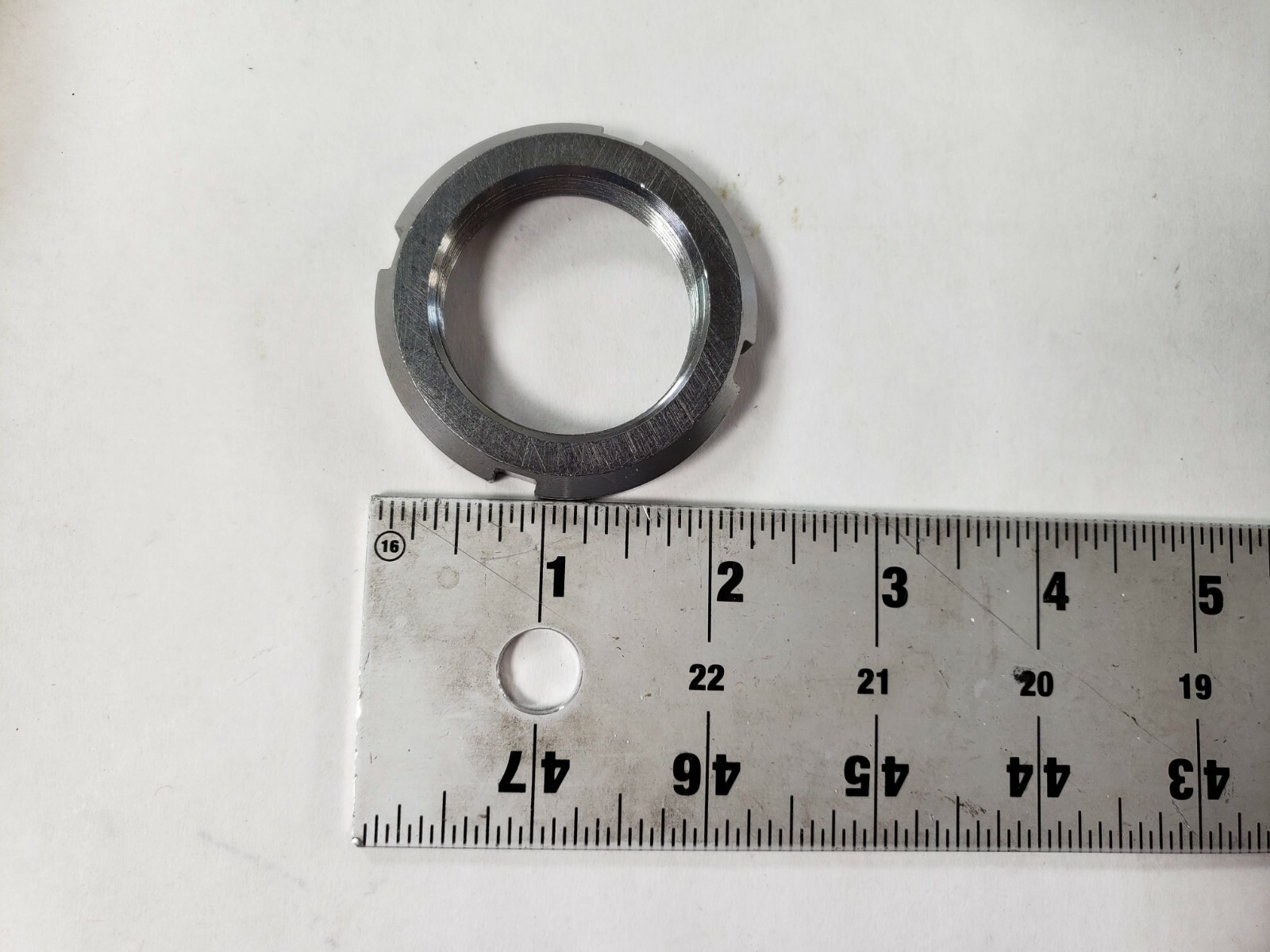 Lot Of 9 Applied Industrial Technologies N08 Silver Standard Locknut