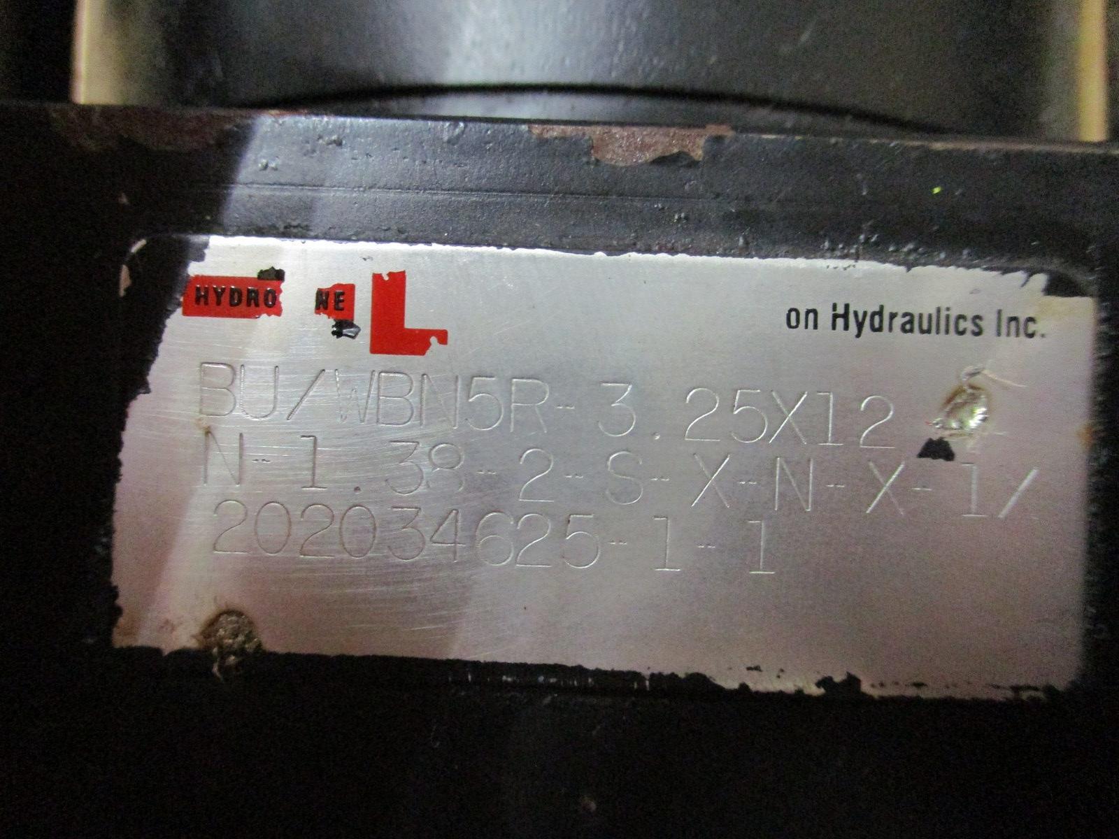 Eaton BU/WBN5R-3.25X12-N-1.38-2-S-X-N-X-1X Hydro-Line Cylinder