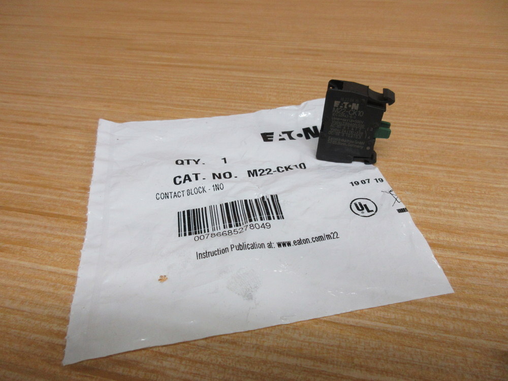 Moeller Klockner M22-CK10 Eaton Contact Block M22CK10