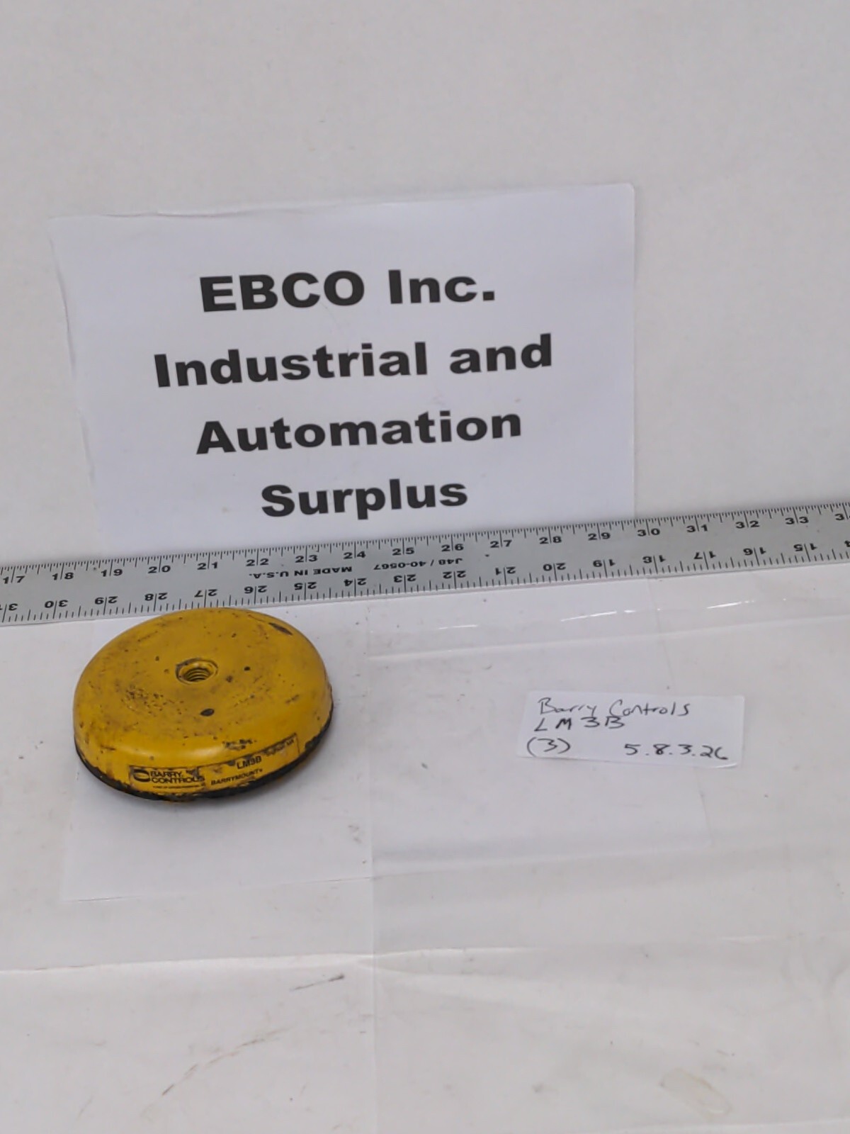 BARRY CONTROLS LM3-B LEVELING MOUNT – BARRYMOUNT, NO BOLT