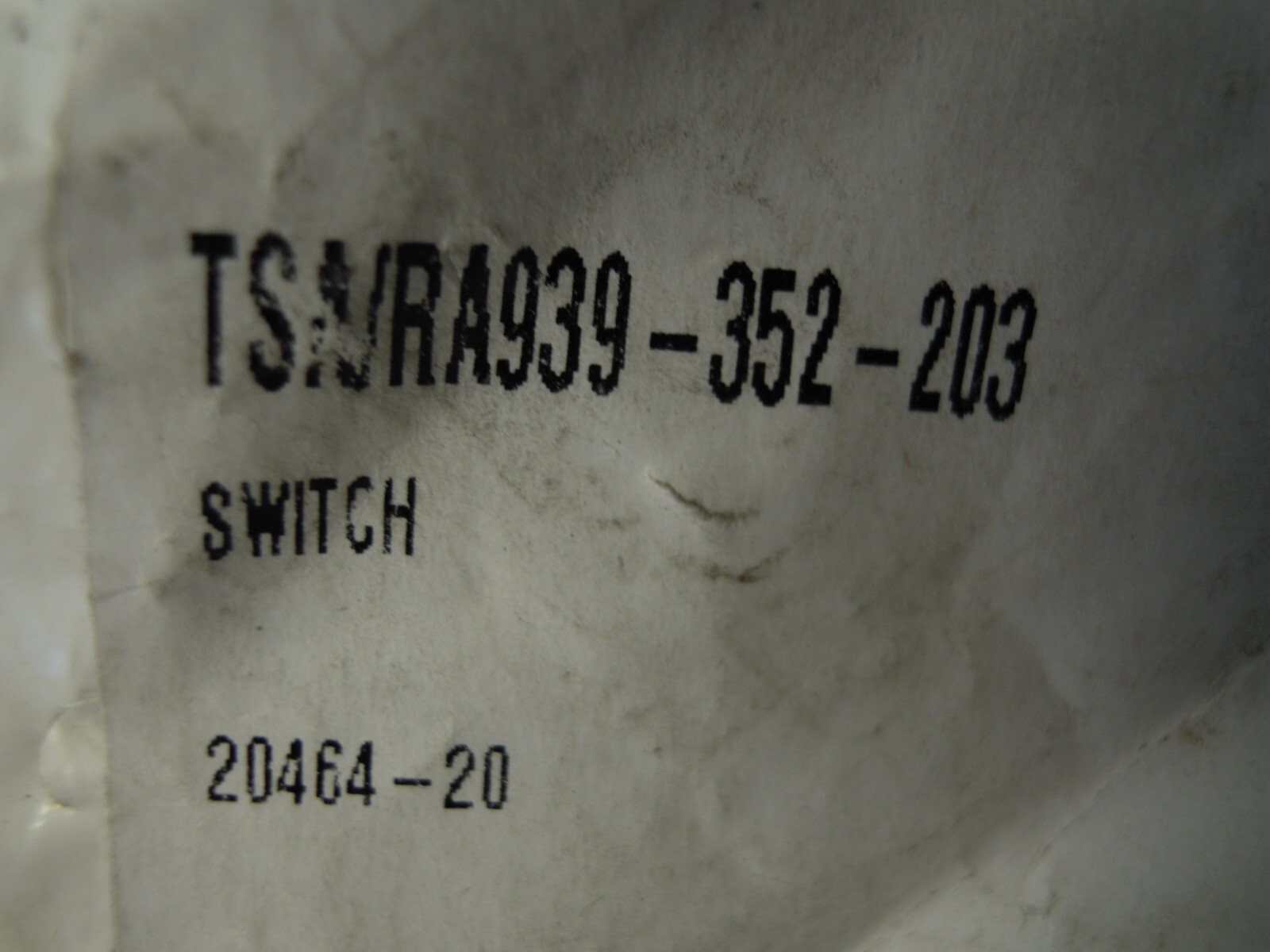RAYMOND RA 939-352-203 SWITCH FORKLIFT LIFT PARTS TOTAL SOURCE CHERRY E13 *NEW