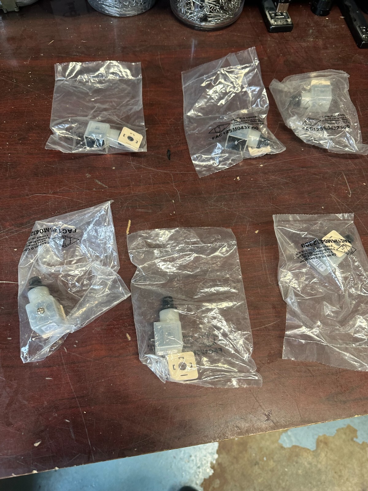Canfield Connector FAC12SM0432300, Lot of 6, Shipped by Priority Mail