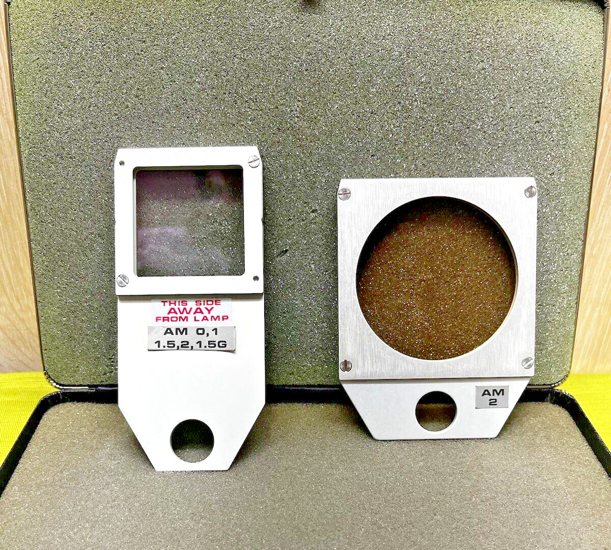 Oriel set AM Air Mass Filter, 2.5″ and 3.5″ Holder Width, Optical Aperture