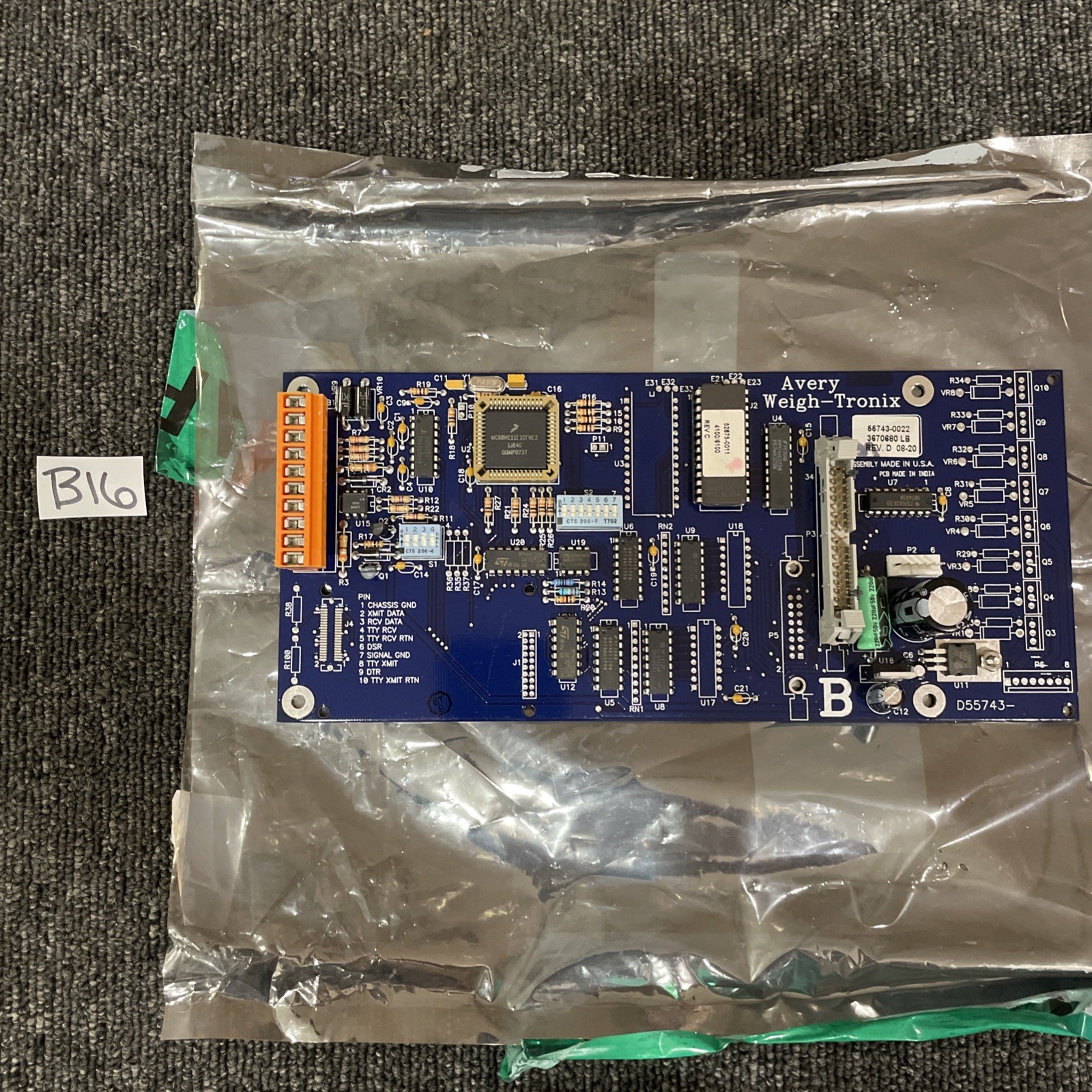Avery Weigh Tronix D55743-0022 3670680 LB Board Remote Display