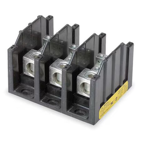 Eaton Bussmann 16323-3 Power Distribution Block, Open, 3 Pole, 310 A Copper,