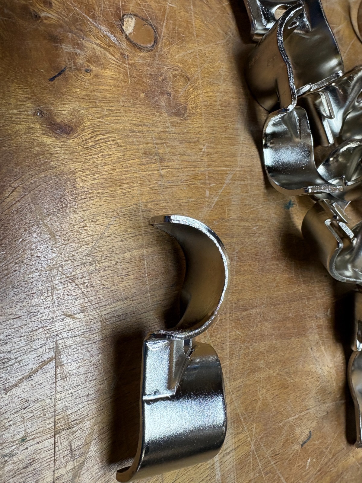 Lot of 25 YAZAKI – CREFORM H-7 NI F 28mm METAL JOINT COMPONENT, NICKEL PLATED