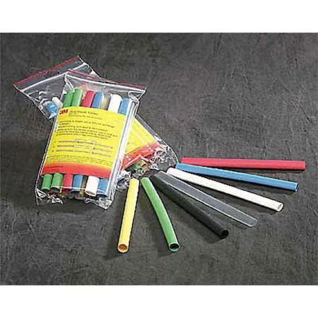 3M Fp301-1-48″-Red-24 Pcs Heat Shrink Tube, Thin Wall, 2:1 I.D. Shrink Ratio, 1