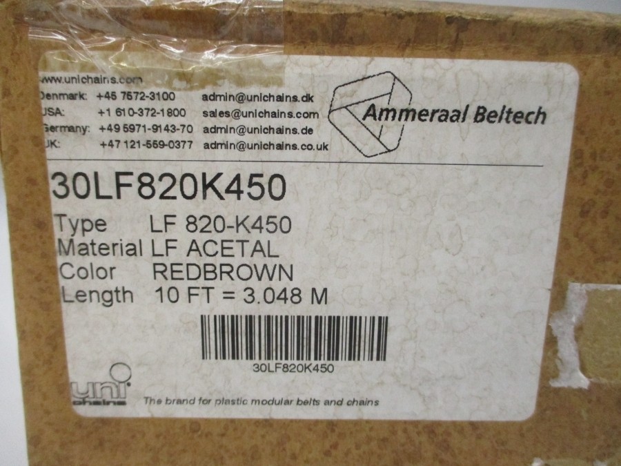 AMMERAAL BELTECH 30LF820K450 LF820-K450 10′ NSMP