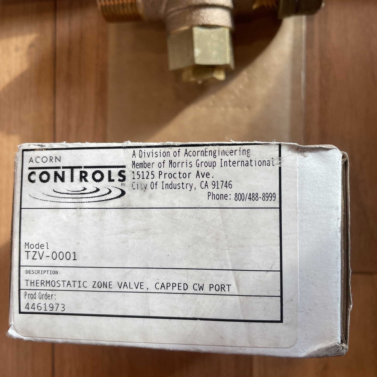 Acorn TZV-1 TempFlow 1/2 in. NPT Brass Thermostatic Zone Valve