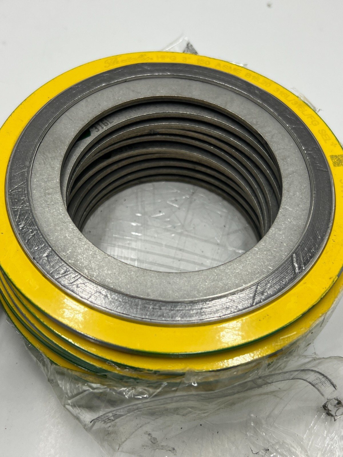 (QTY 10) Flexitallic 030010202085 Spiral Wound Gasket 3″ 150 316L/316L/FG SEL+