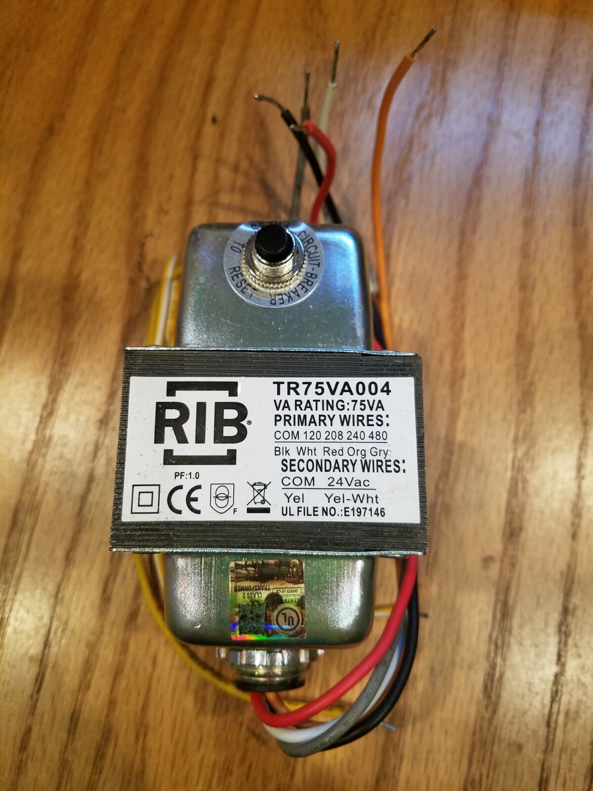 FUNCTIONAL DEVICES INC / RIB Class 2 Transformer: 50 VA Power Rating, 24V AC