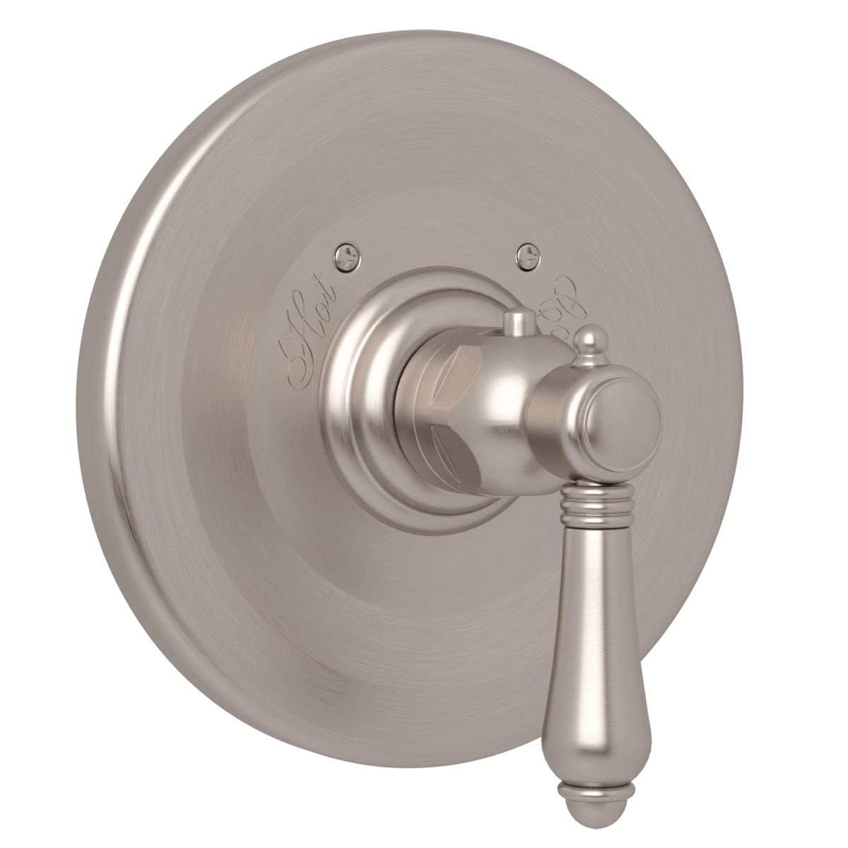 Rohl A4914LMSTN Thermostatic Valve Trim 1/2″ Solid Brass Satin Nickel 12 GPM