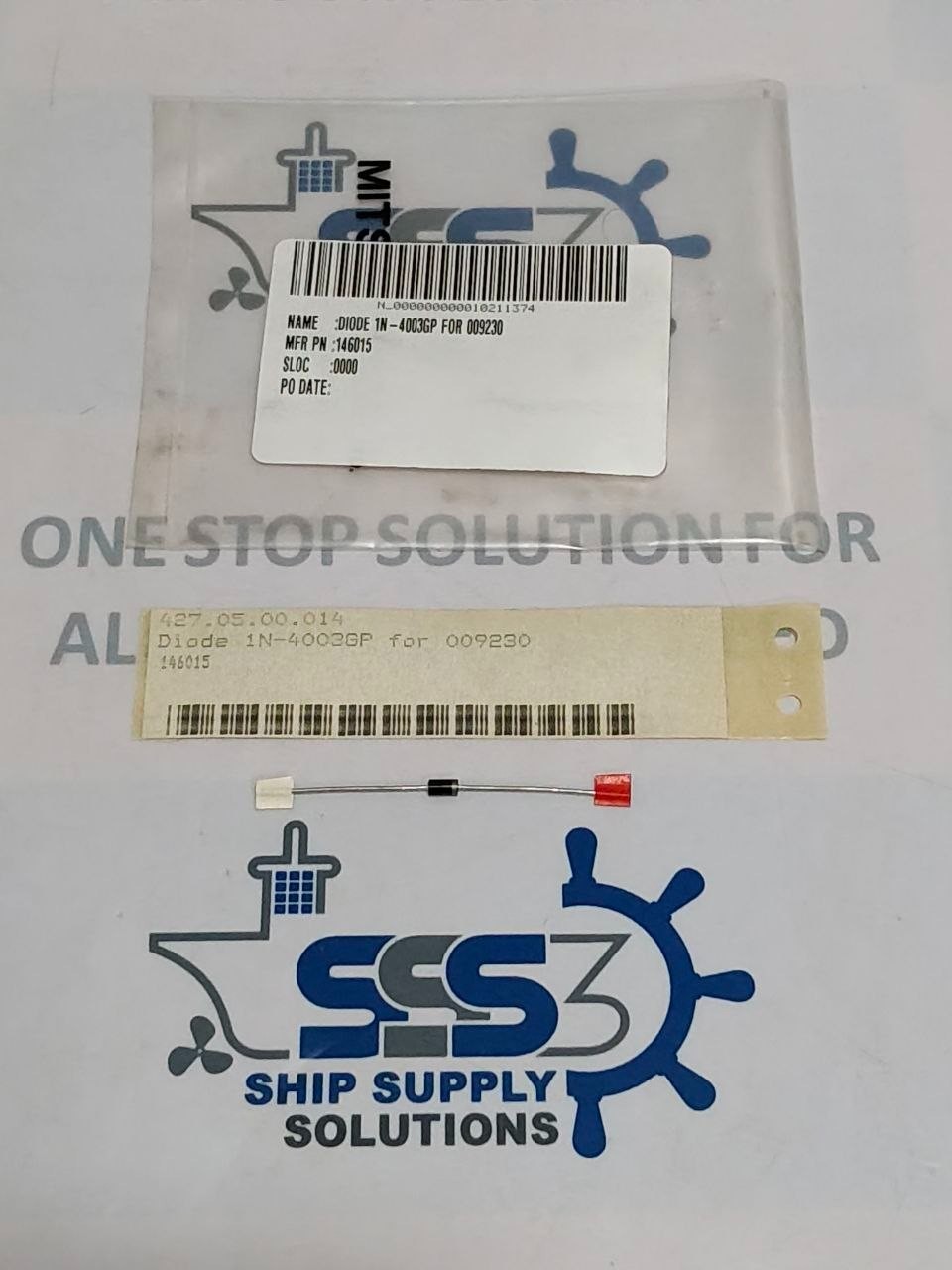 Diode 1N-4003GP For 009230 146015 (Lot of Two Pices)