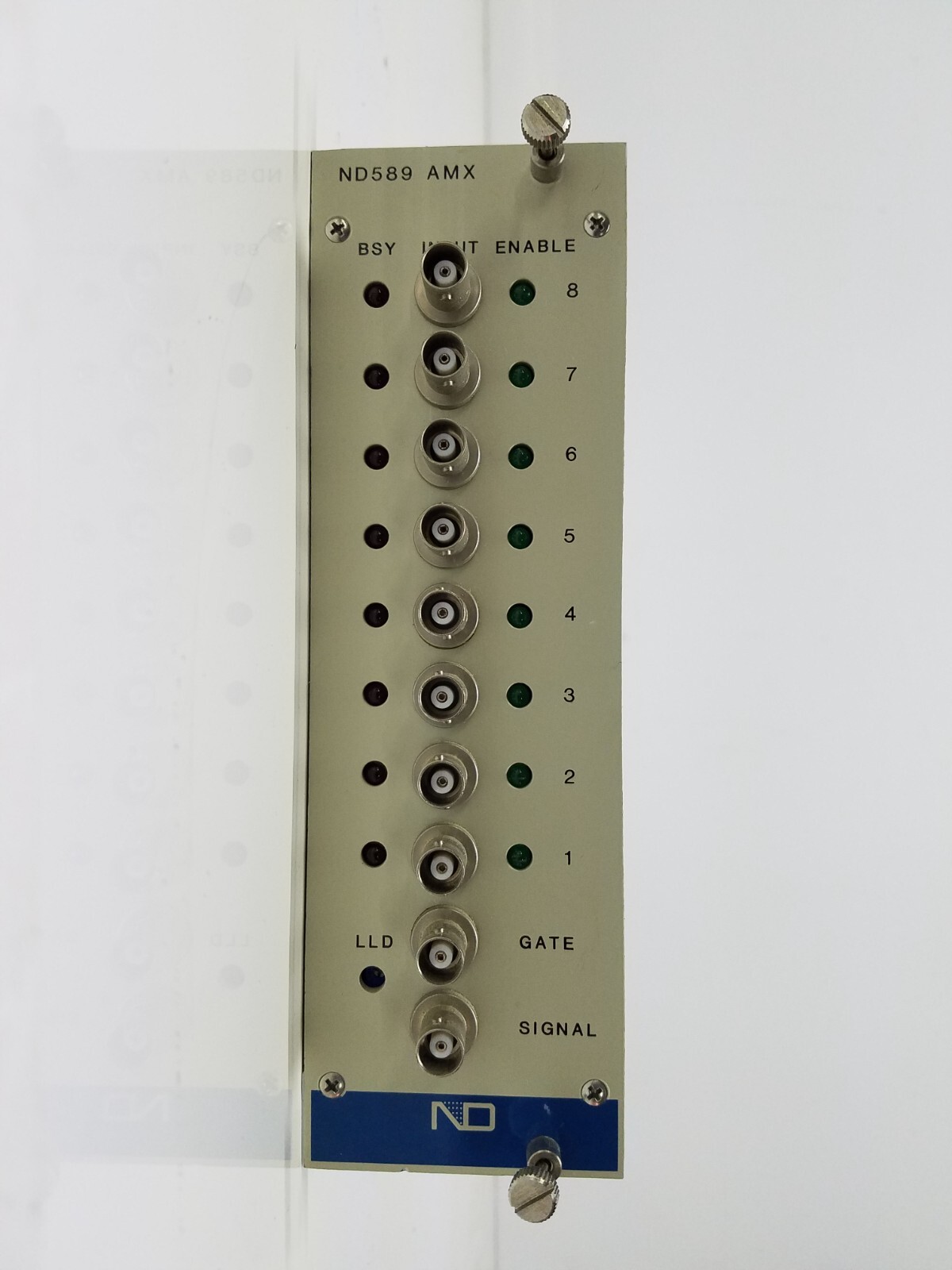 Nuclear Data ND589 AMX Analog Multiplexer Nim Bin Module Canberra EG&G Ortec