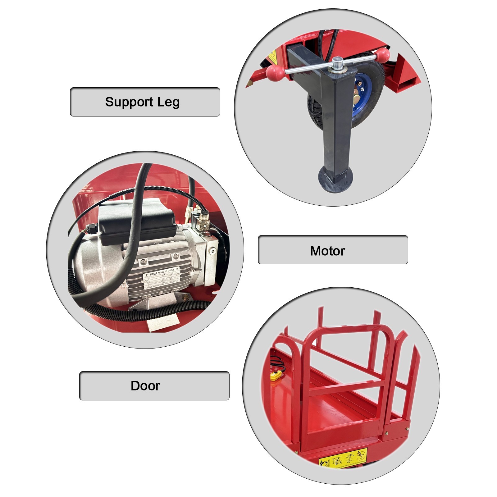 Electric Scissor Lift (110V, 1.5kW / 2.0HP, 500kg Capacity, 6m Lift Height)
