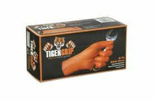 EPPCO 8844 Large Nitrile Gloves Orange Tiger Grip