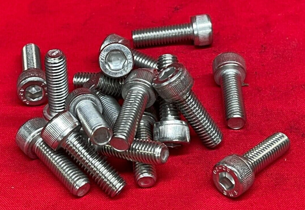 UNBRANDED SOCKET HEAD CAP SCREW STAINLESS STEEL M8-1.25 X 25MM A270 (LOT OF 18)
