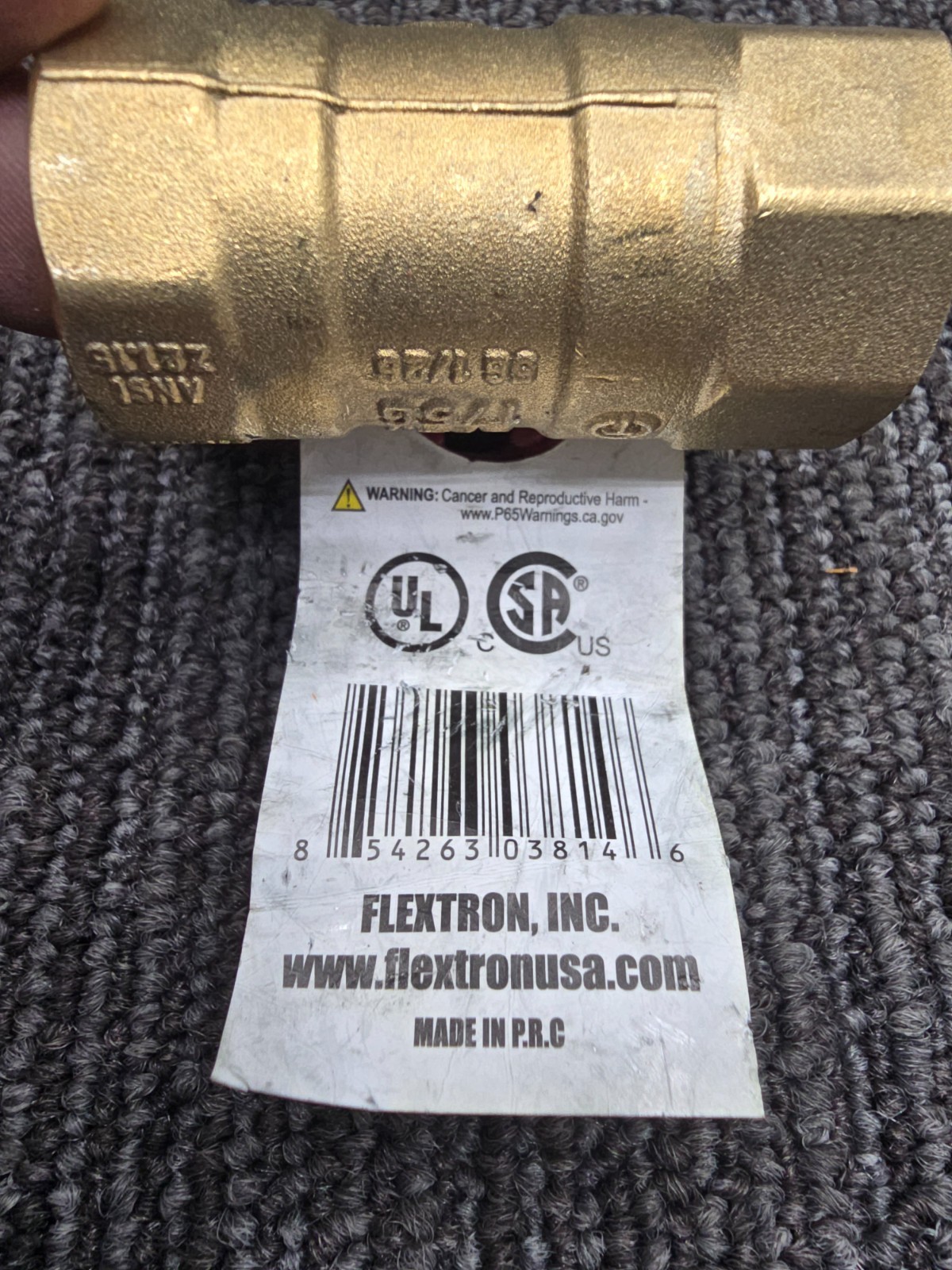 (QTY 3) Flextron FTGV-34F34F Gas Ball Valve 3/4″ FIP x 3/4″ FIP