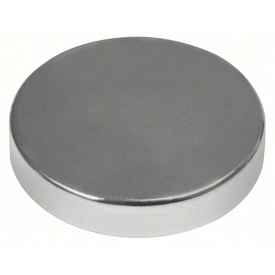 4PCS Mag-Mate Disc Magnet, 38.4lb Pull, Adhesive Back, Nickel Plated, 1″, N42