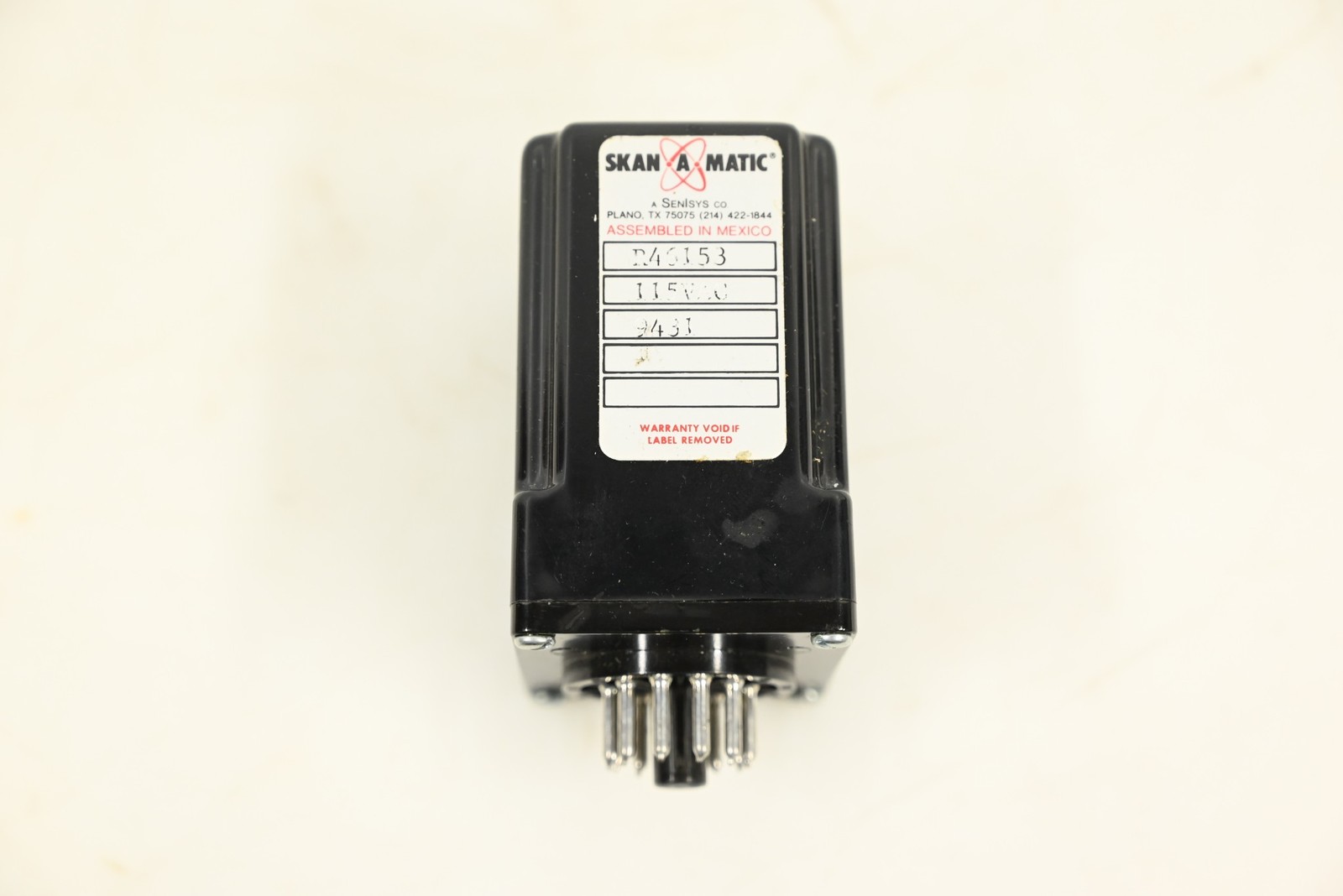 Skan-A-Matic R46153 Sensor Amplifier Relay Control Open Collector, 115VAC