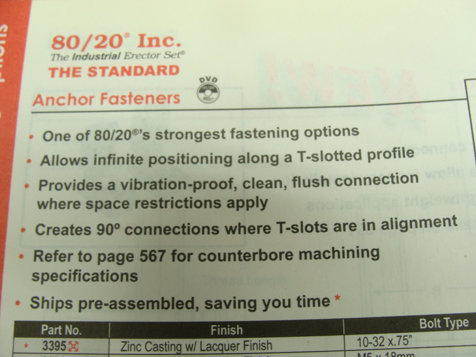 LOT OF 15 80/20 INC 15 SERIES ANCHOR FASTENERS P/N 3360 ZINC 5/16-18 X 1.3
