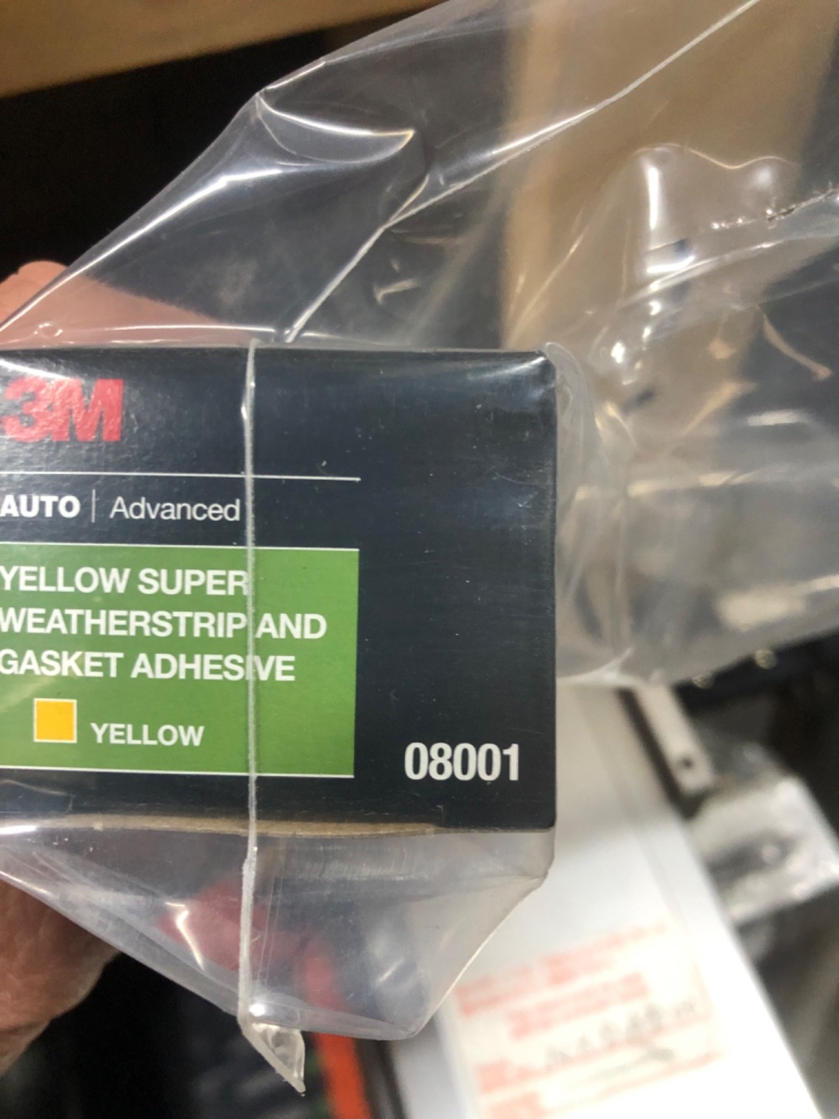 3M Auto Advanced yellow super weatherstrip and gasket adhesive, NOS, LG-4601