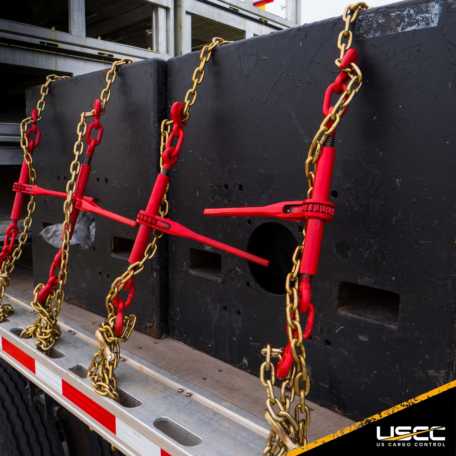 USCC 1/4″ Ratchet Chain Binder – 3,150 Lb WLL – 10PK