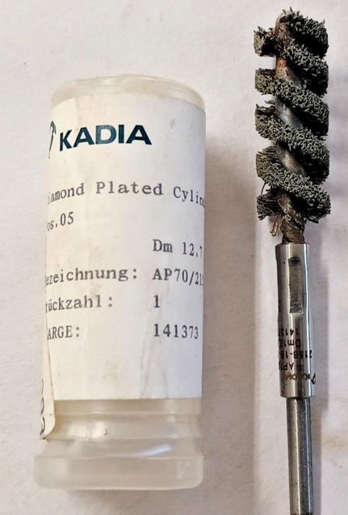 Kadia Diamond Plated Cylinder Brush/Honing 12.7MM AP70/2158-1B-3