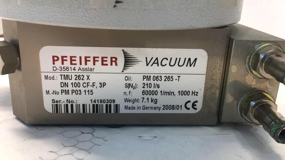 ✅ Pfeiffer Vacuum TMU 262 X TC100
