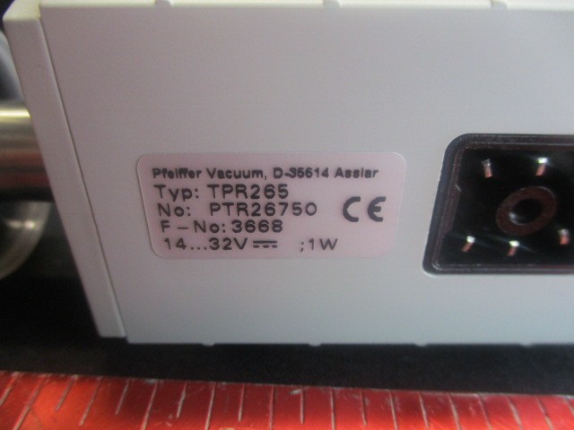 PFEIFFER VACUUM TPR265 GAUGE, VACUUM PIRANI
