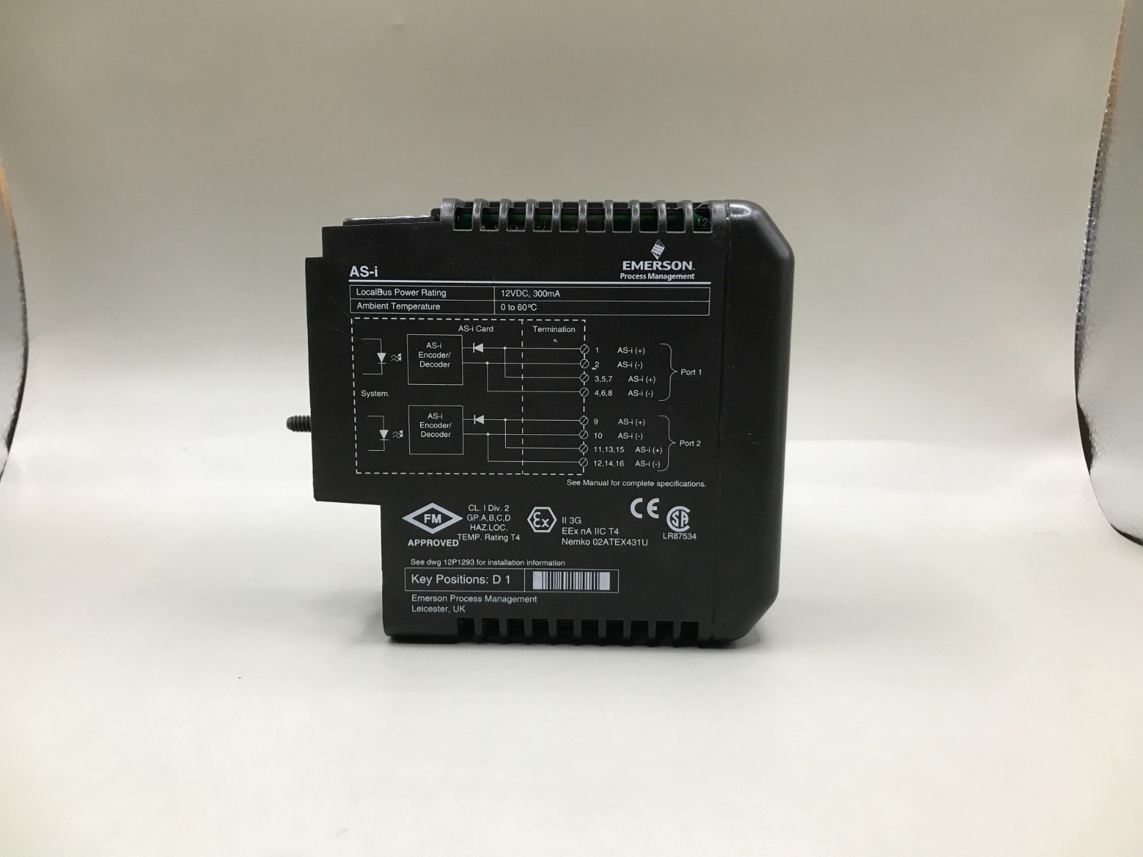 EMERSON DELTAV KJ3005X1-BA1 ASI ACTUATOR SENSOR KJ3005X1BA1 12P2047X062 VE4009