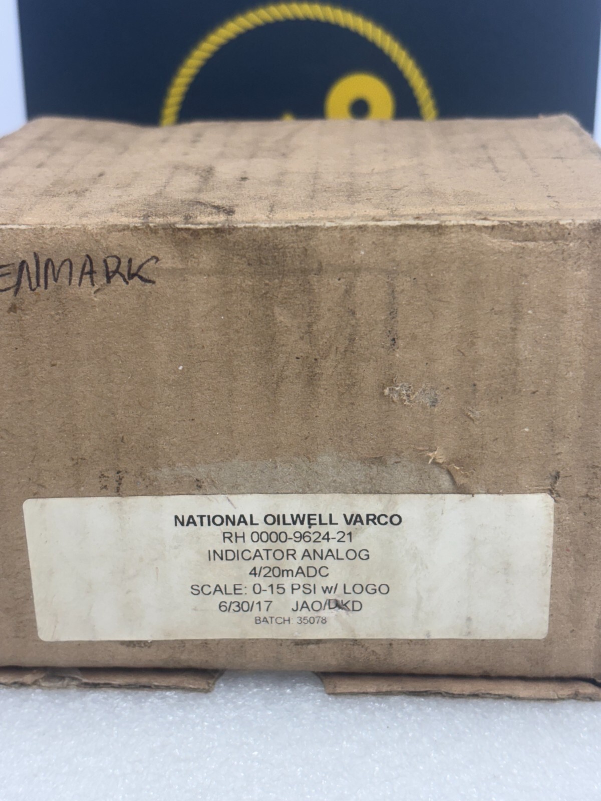 NOV MUD GAS SEPARATOR DIFFERENTIAL INDICATOR ANALOG 4/20mADC 0-15 PSI