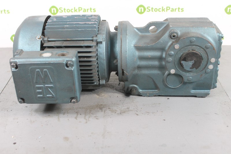 SEW-EURODRIVE KA47DT90S4 NSMD – 1.5 HP RIGHT ANGLE GEAR MOTOR 44 RPM