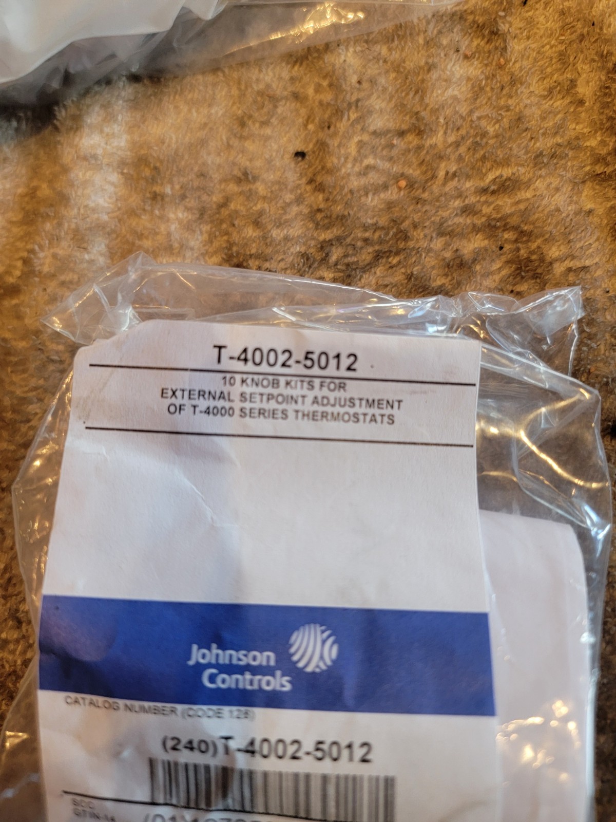 10 Pack Johnson Controls T-4002-5012 Thermostat Adjusting Knob Kit Set Point