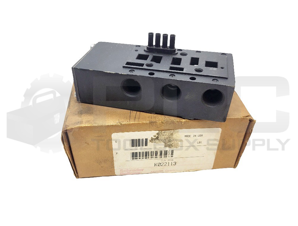 NEW SCHRADER BELLOWS K022113 SOLENOID VALVE SUB BASE