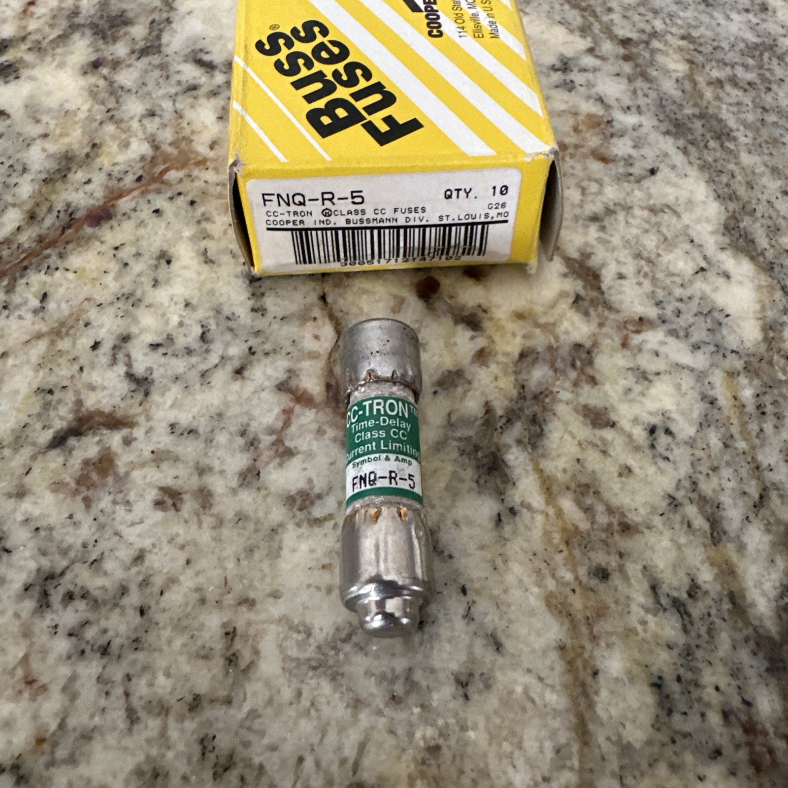 BOX OF 5 BUSSMANN BUSS FNQ-R-5 FUSES NEW + FAST SHIPPING
