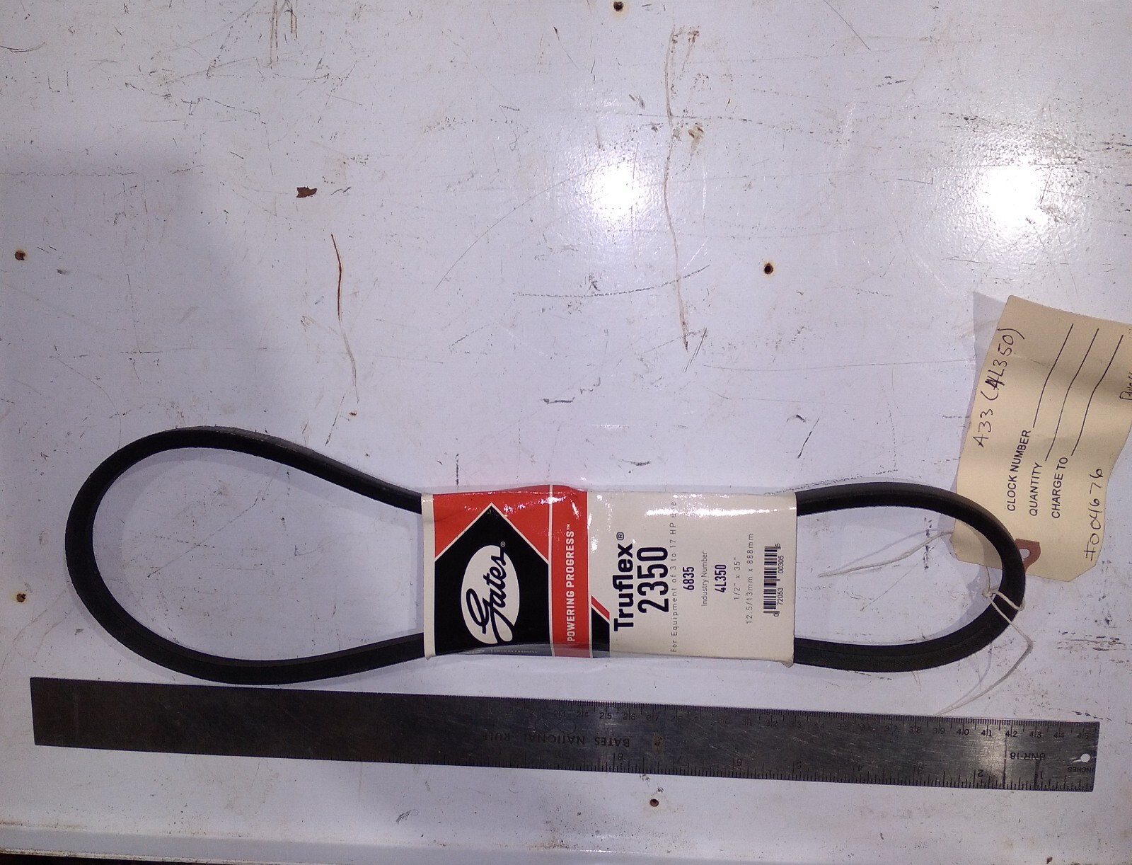 INDUSTRIAL BELT GATES TRUFLEX 2350 4L350