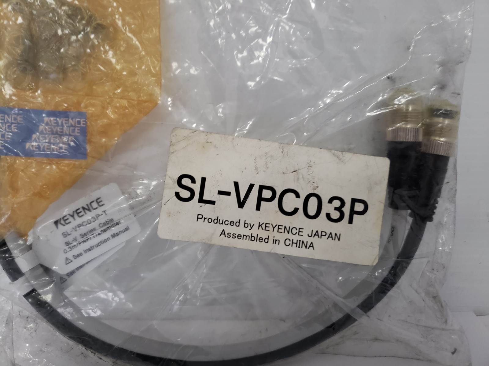 KEYENCE SL-VPC03P SAFETY LIGHT CURTAIN CABLE SL-V SERIES NIB