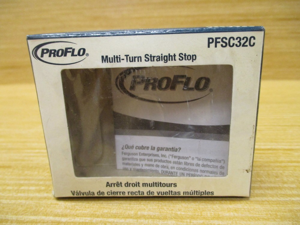 ProFlo PFSC32C Multi-Turn Straight Stop Valve (Pack of 2)