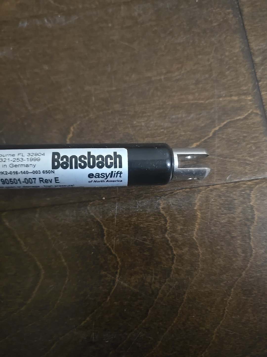 Bansbach Easylift Gas Spring X0XXPK2-016-140–003/650N