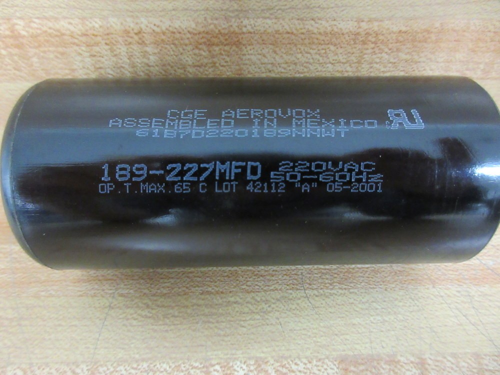 CGE/Aerovox 61B7D220189NNWT Motor Capacitor (Pack of 10)