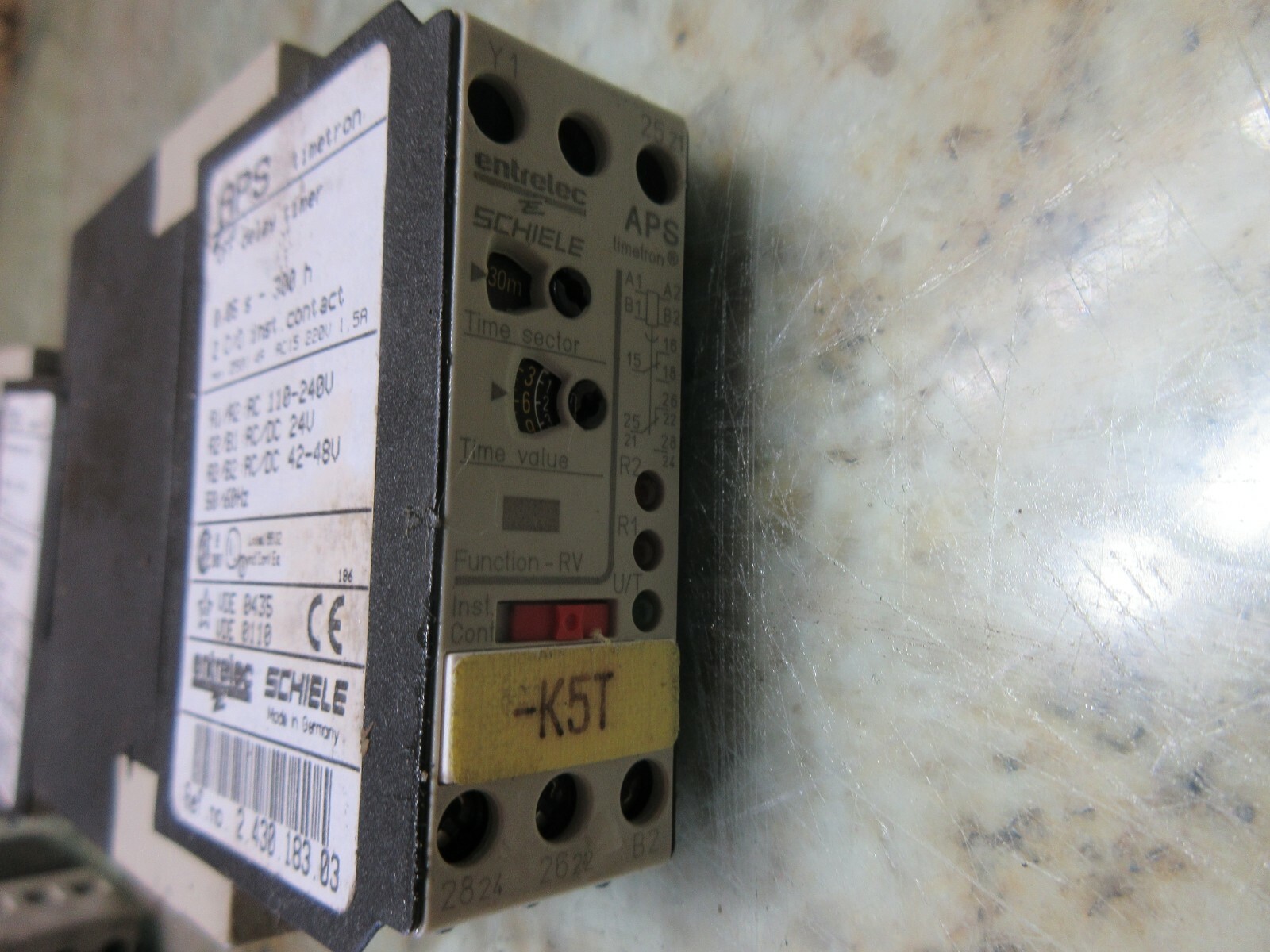 ERS TIMETRON DELAY TIMER 1 C/0 2.430.102.01 DMG DECKEL ENTRELEC SCHIELE 3 PCS