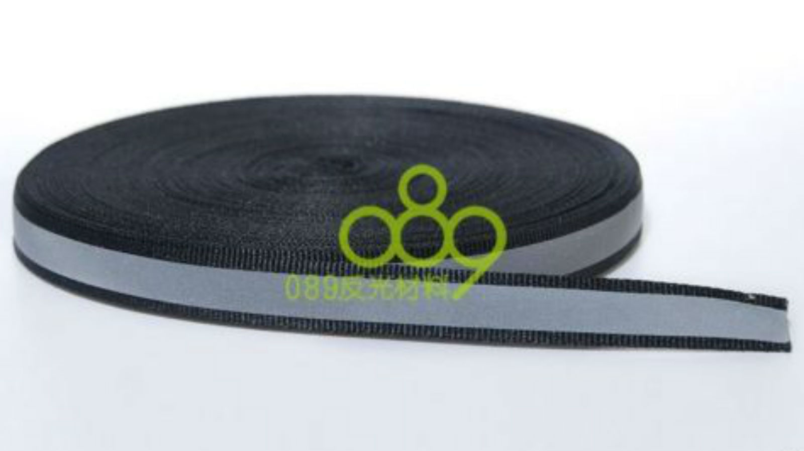 50M 164ft 0.4 Black Reflective Fabric Tape Strip Edging Braid Trim Sew on #B2A3