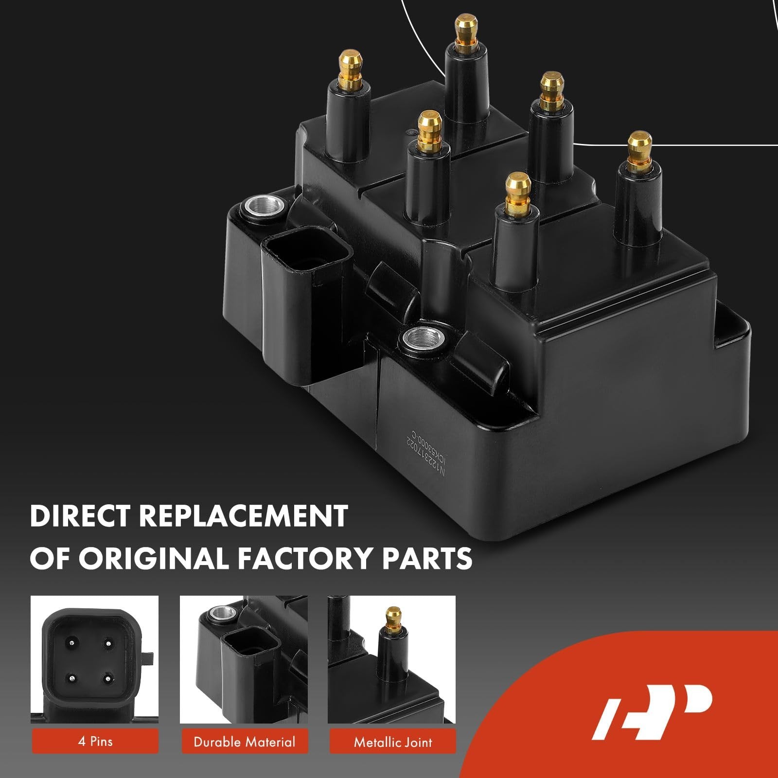 A-Premium 1x Ignition Coil Pack and 6x Iridium Spark Plugs | for Dodge Grand …